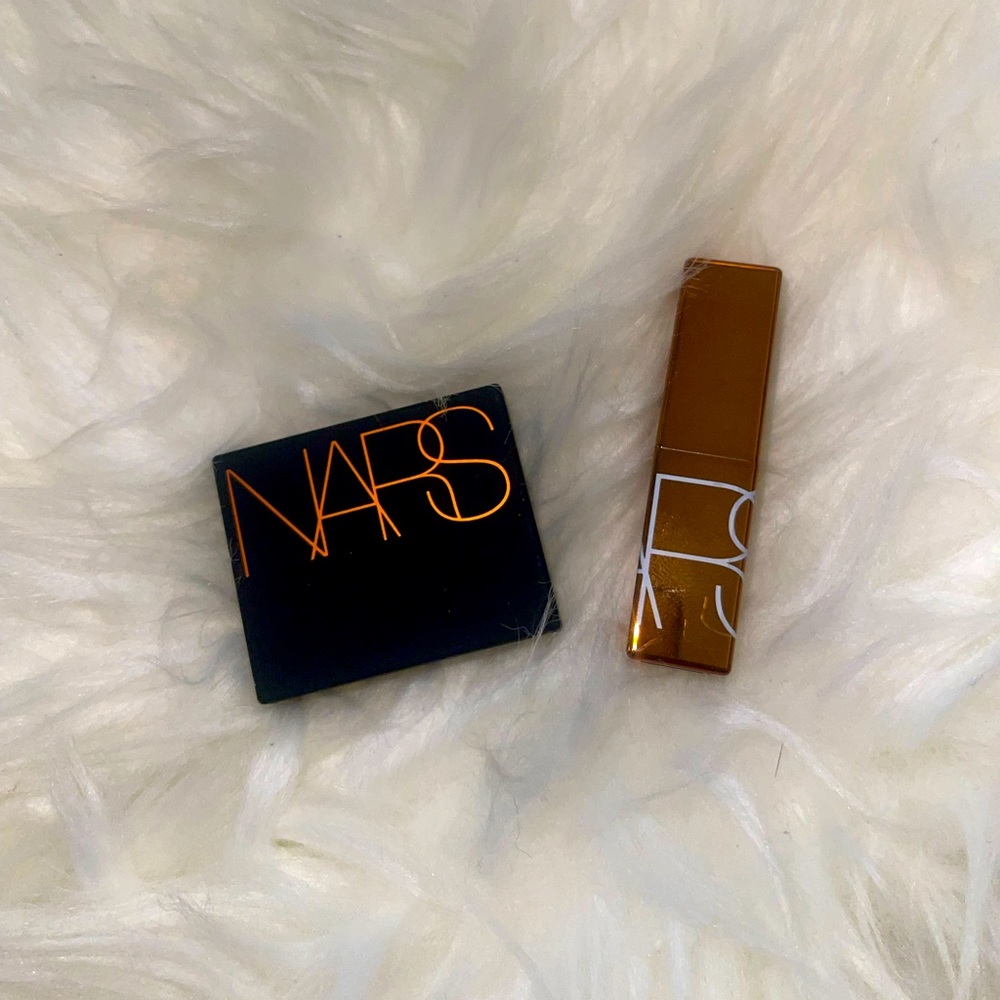 Brand-New Mini-Size NARS bronzer and lipstick in LAGUNA.
